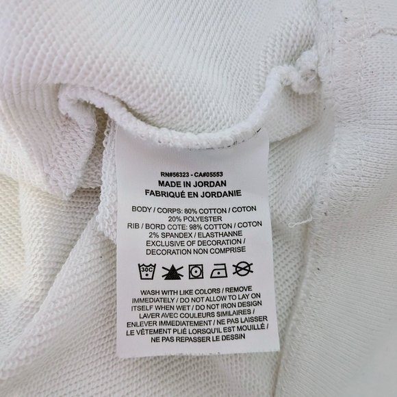 Air Jordan Flight Club Crewneck Sweatshirt White Official Member Graphic Size M - Picture 5 of 5